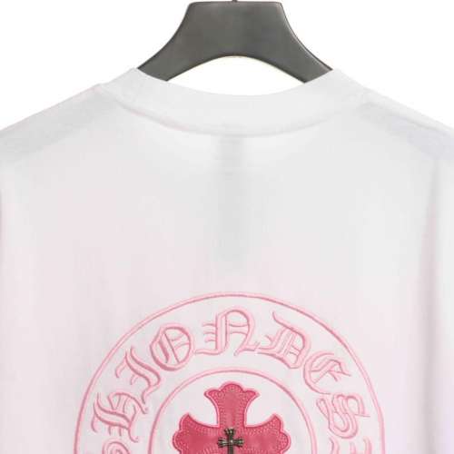 Kroll heart 克羅心 粉色貼皮馬蹄短袖 白色 男女同款