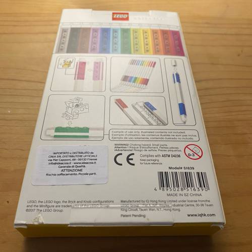 原厰原裝未開封LEGO 12色原子筆