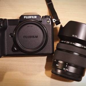 Fujifilm gfx 50s ii + GF 35-70mm F4.5-5.6 WR 中片幅相機套裝 保養至 2025年5月