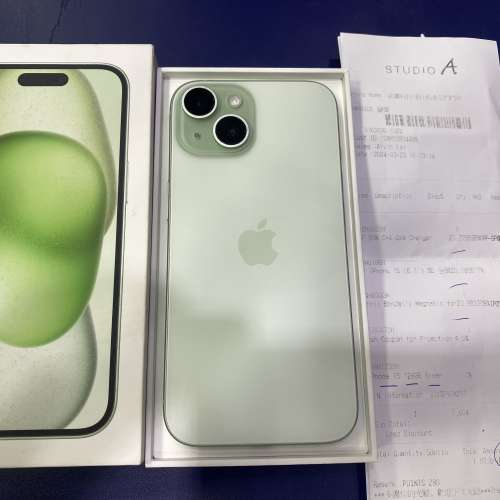 Iphone 15 128g green 香港行貨
