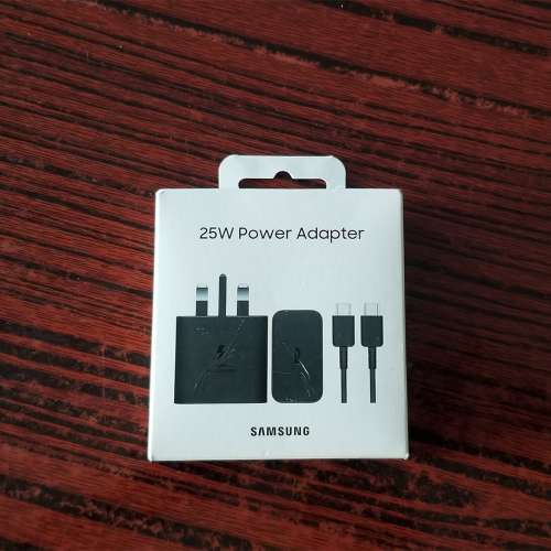 全新 SAMSUNG 25W ADAPTER 三星原廠快速充電器 連叉電線