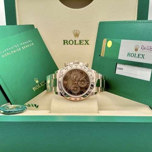 Rolex 勞力士 116505 玫瑰金舊巧克力迪通拿系列自動機械芯瑞表