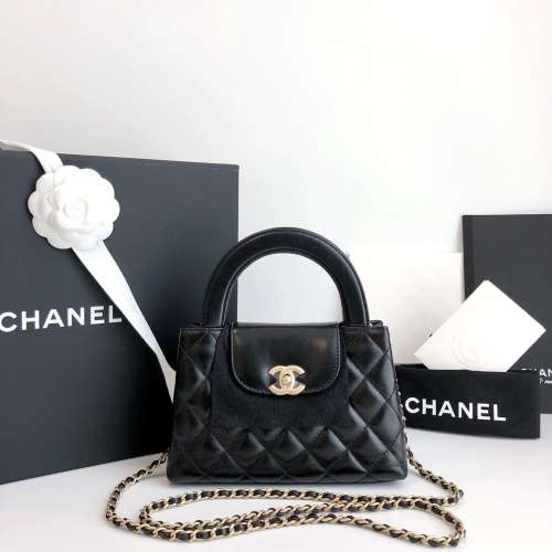 Chanel 24A 香奈兒黑色凱莉包