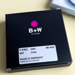 B+W F-PRO 007 MRC Clear 58mm