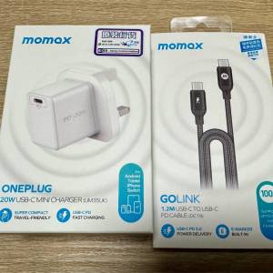 Momax 20w充電器+100w USB-C線