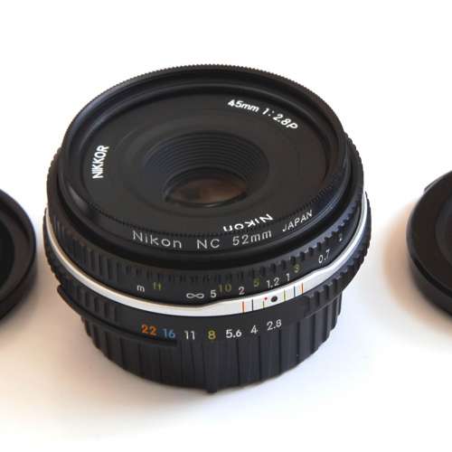 Nikon 45mm 2.8P AI-S Black Pancake MF Lens 95% new  with NC filter HN-35 Hood