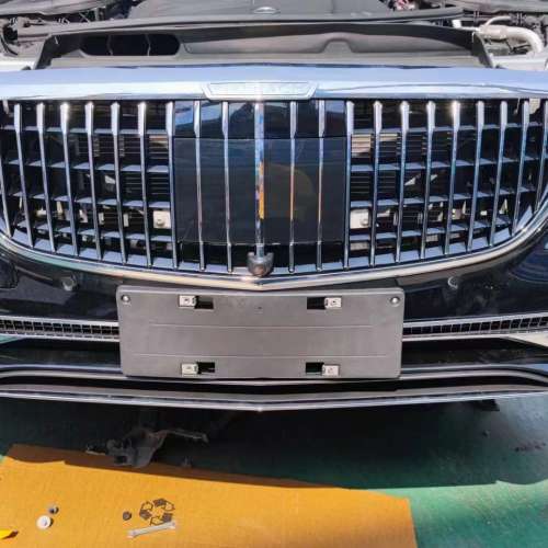 奔馳老款改新款E200C200S450 GLC C63 R350 M350 GLK CLS 前嘴總成 保險槓中網 葉子...