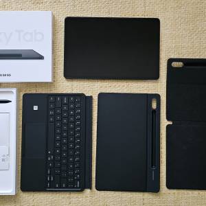 Samsung Tab S8 5G 11” 8+256GB + Bk Cover & Bk Cover Keyboard 平板電腦連書本式...