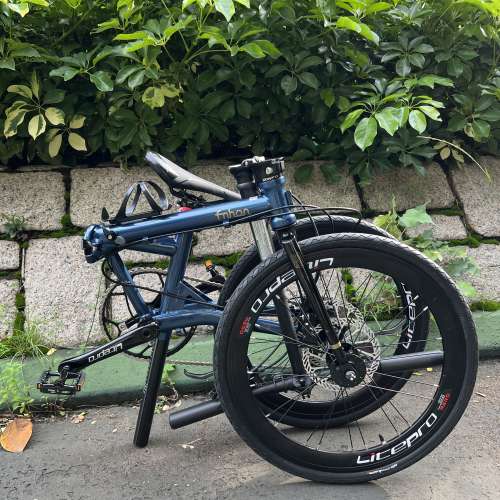 FNHON GUST FGC 2010 TIAGRA 10速 碟剎 20吋 451 鉻鉬鋼架 折叠車 送水架前後蛙燈叮叮