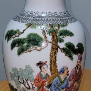 1980 年時代 江西景德鎮 陶瓷花瓶 花樽 Year 1980's Jiang Xi Jingdezhen Porcelai...