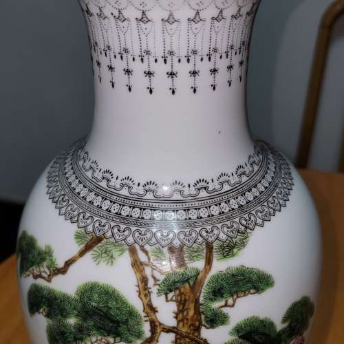 1980 年時代 江西景德鎮 陶瓷花瓶 花樽 Year 1980's Jiang Xi Jingdezhen Porcelai...
