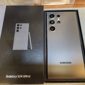 Samsung S24 Ultra 行機1TB 黑色99%新有單 原廠保養到2025年3月12日 配件全新未用過