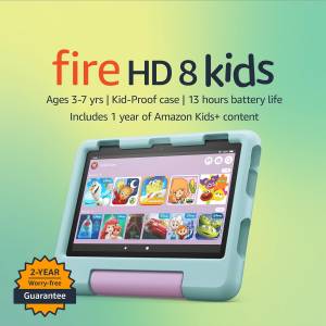 Amazon Fire HD 8 Kids tablet for ages 3-7，8" HD display,32GB,2022 releae!全新...