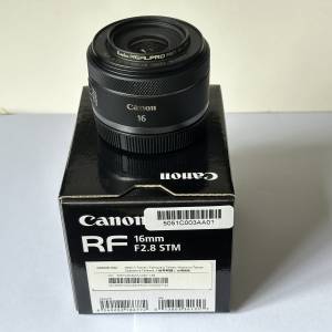 原裝行貨Canon RF16mm F2.8 STM連UV filter