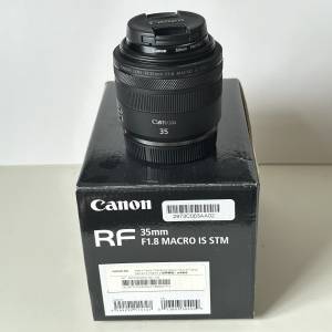 原裝行貨Canon RF35mm F1.8 MARCO IS STM連UV filter