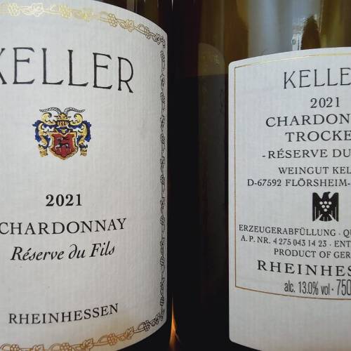 2021 Keller Reserve du Fils Chardonnay Trocken RP93 / JR17.5分 德國 凱勒 珍藏 ...