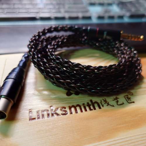 放99.99%新 線藝匠 8絞銅混銅鍍銀線 1.2m 耳牛線 xlr mini 3pin to 4.4mm k812 dt7...