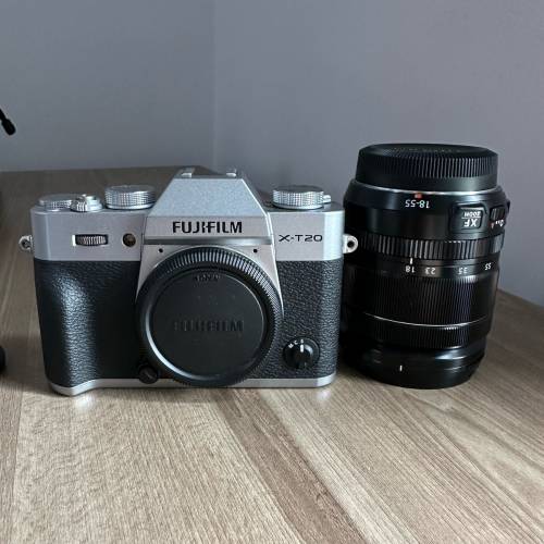 Fujifilm X-T20 連 18-55mm 銀色相機鏡頭套裝