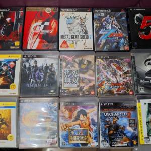 PS2 PS3 Playstation 經典遊戲 each $55 齊說明書