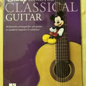 Disney Songs for Classical Guitar 迪士尼經典樂曲 結他樂譜