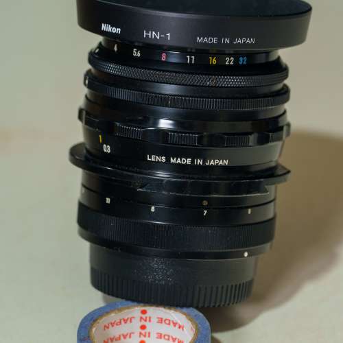 Nikon PC-Nikkor 35mm f/2.8 shift 移軸鏡頭 連原裝hood HN-1