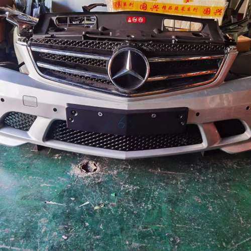 奔馳原廠純拆全車配件E200C200S450 GLC C63 M350 R350 GLK CLS前嘴總成 前槓中網 葉...