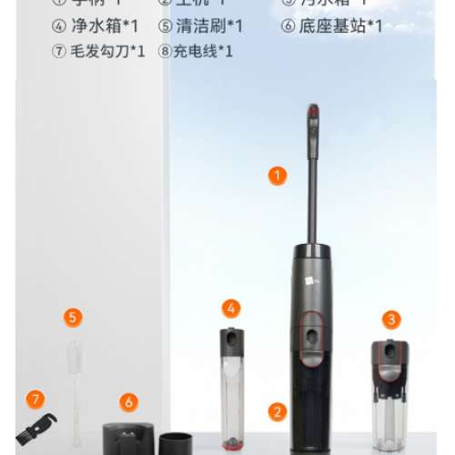 全新 米技生活無線智能洗地機（吸水式吸塵器）FCC-L8205