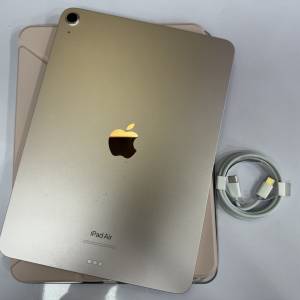 99%New iPad Air 5 WiFi版 256GB 粉紅色 香港行貨 蘋果保養到2025年3月28日 電池效...