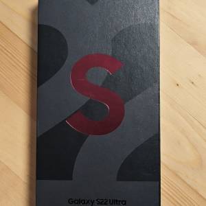 Samsung Galaxy S22 Ultra 12GB+256GB 酒紅色 港行 全新未開封
