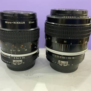 Nikon AIS 55mm f/2.8 micro , AI 85mm f/1.8 lens Total $2000