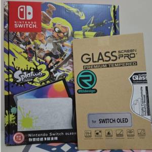 Nintendo Switch  [斯普拉遁3]OLED特別版+ swith OLED的強化玻璃貼