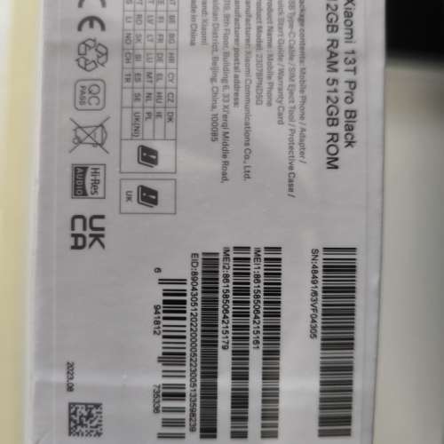 Xiaomi 13T Pro 512GB黑色 全新未拆盒$3200