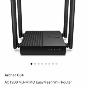 Archer C64 AC1200 MU-MIMO EasyMesh WiFi Router