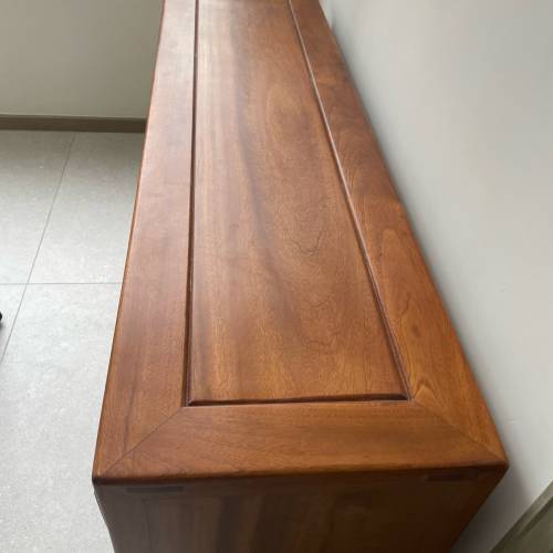 全新實木樟木電視櫃（入榫）