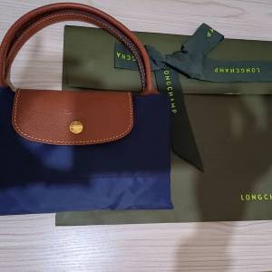 longchamp 
LE PLIAGE 原創系列 手提包 M海軍藍 - 再生帆布