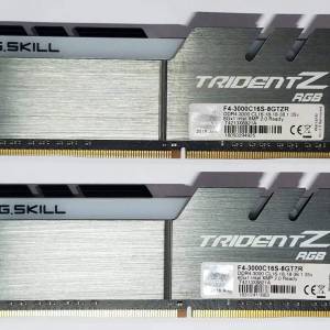 2 PCS of G.SKILL DDR4 8GB (TOTAL 16GB) 3000CL16-18-18-38 intel XMP 2.0 READY RAM