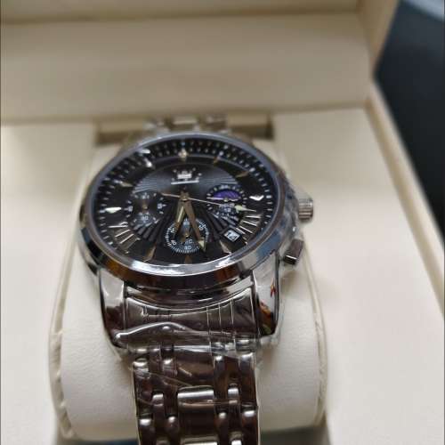 瑞士名牌正品手錶男士高檔帥氣時尚潮流商務新款鋼帶男表防水夜光