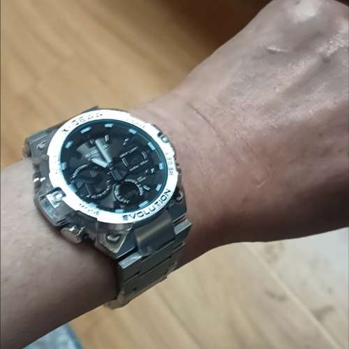 高檔次第6代鋼鐵之芯實心錶帶快手賈大師男士手錶太陽能機械錶男