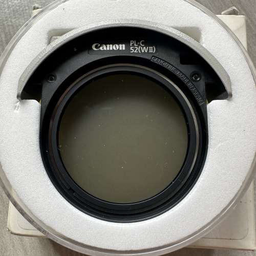 Canon PL-C52 (WII) 大炮專用插入式環形偏光濾鏡CPL全新未用