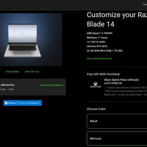 Brand new Razer blade 14 2023 with warranty, never unbox