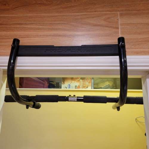 新淨全正常 家居健身 單槓引體向上器家用單槓室內免打孔多功能俯臥撐架健腹輪健身運...