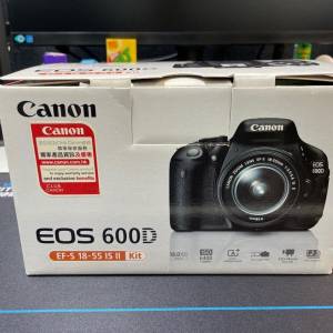 Canon EOS 600D + EF-S 18-55 IS II kit 一機兩電