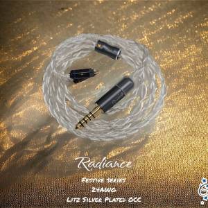 Radiance 輝映 24AWG 單晶銅鍍銀耳機升級線