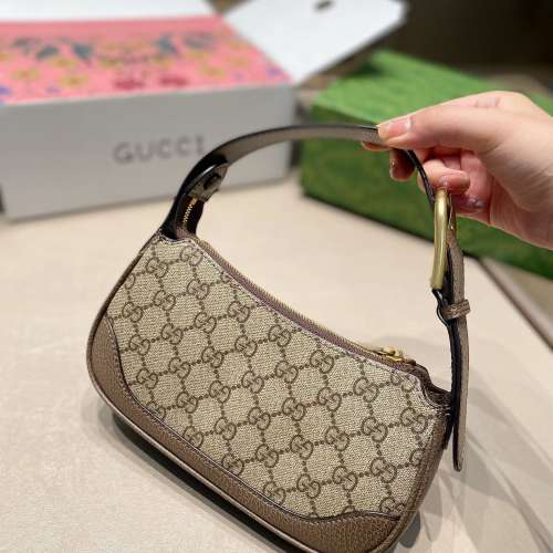 酷奇腋下包GUCCI女包包單肩斜包鏈條包腋下包斜挎包