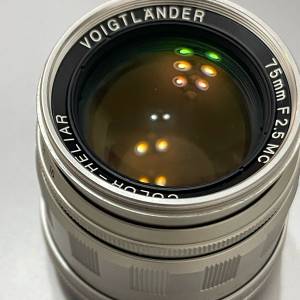 (抵玩人像鏡）Voigtlander Color Heliar 75mm F2.5 （MC版 Leica L39 LTM)