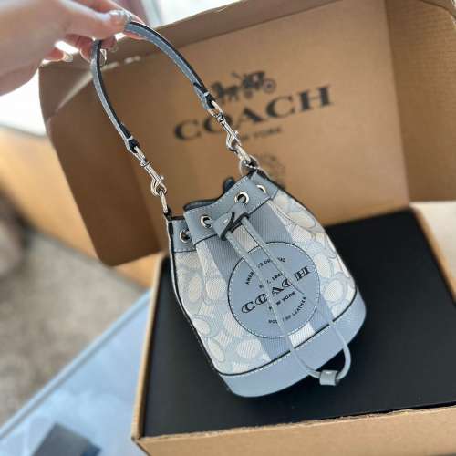 Dempsey水桶包女包包單肩斜包鏈條包腋下包斜挎包