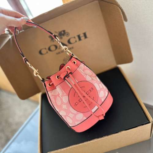 Dempsey水桶包女包包單肩斜包鏈條包腋下包斜挎包