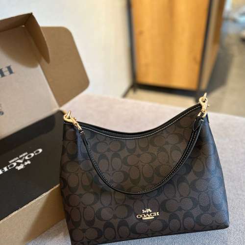 Coach Laurel 流浪包女包包單肩斜包鏈條包腋下包斜挎包