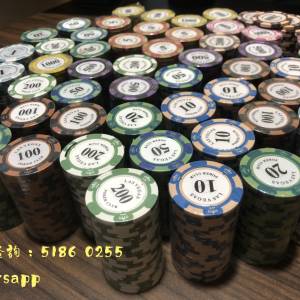 [籌碼] Poker 專用黏土籌碼 Poker Chips $0.75一塊 (淘寶禁運貨)