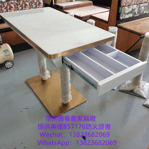 港式餐廳桌子批發價格,黑色黑金沙大理石桌子,圓形餐桌訂製,防火板餐檯製造廠商,富美...